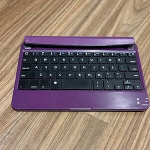 Purple Ultra Thin Bluetooth Keyboard for iPad Mini